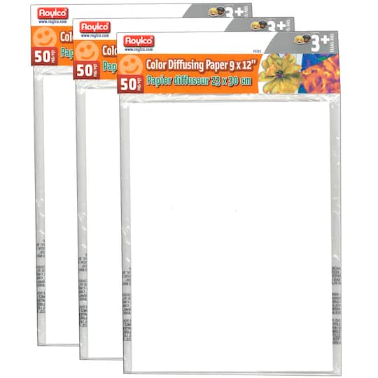 Roylco® Color Diffusing Paper Sheets 3 Packs of 50